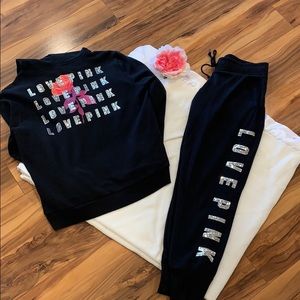 Victoria’s Secret PINK Sequined sweatsuit set